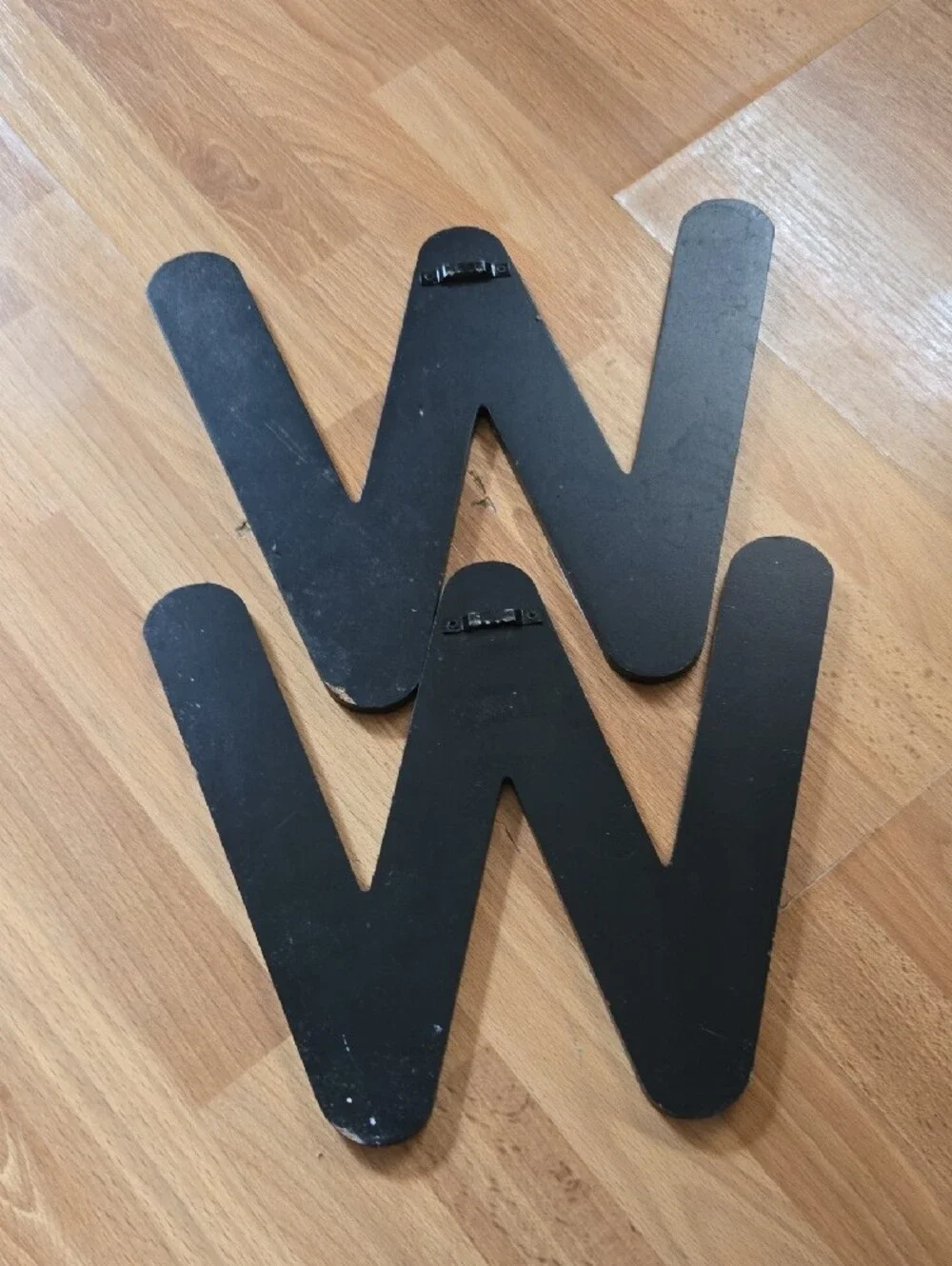 Pier 1 White & Black Patterned Letter W Wall Art